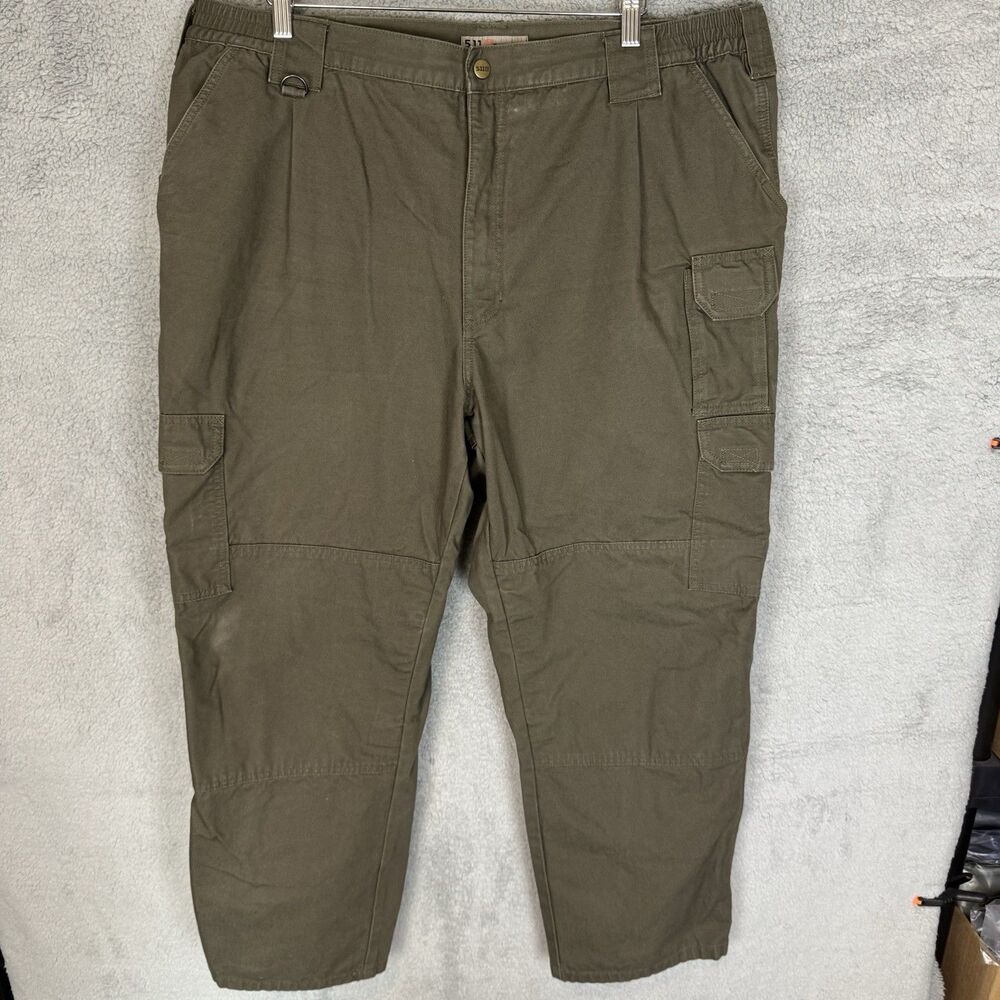 5.11 Tactical Pants Mens 42x28 Green‎ Cargo Ripstop Relaxed Workwear Utility